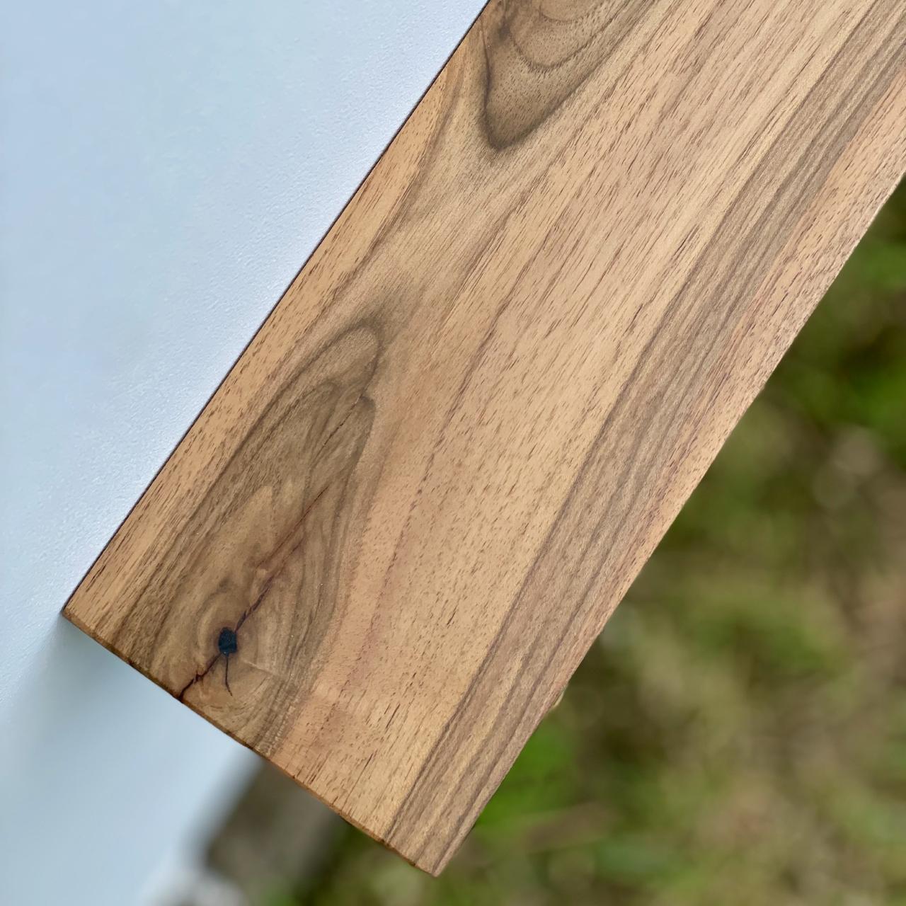 Плаваюча полиця Walnut Simplistic trimmed edge